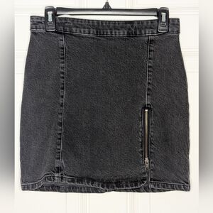 Free People We The Free Women's Size 6 Midnight Magic Denim Skirt Starless Black